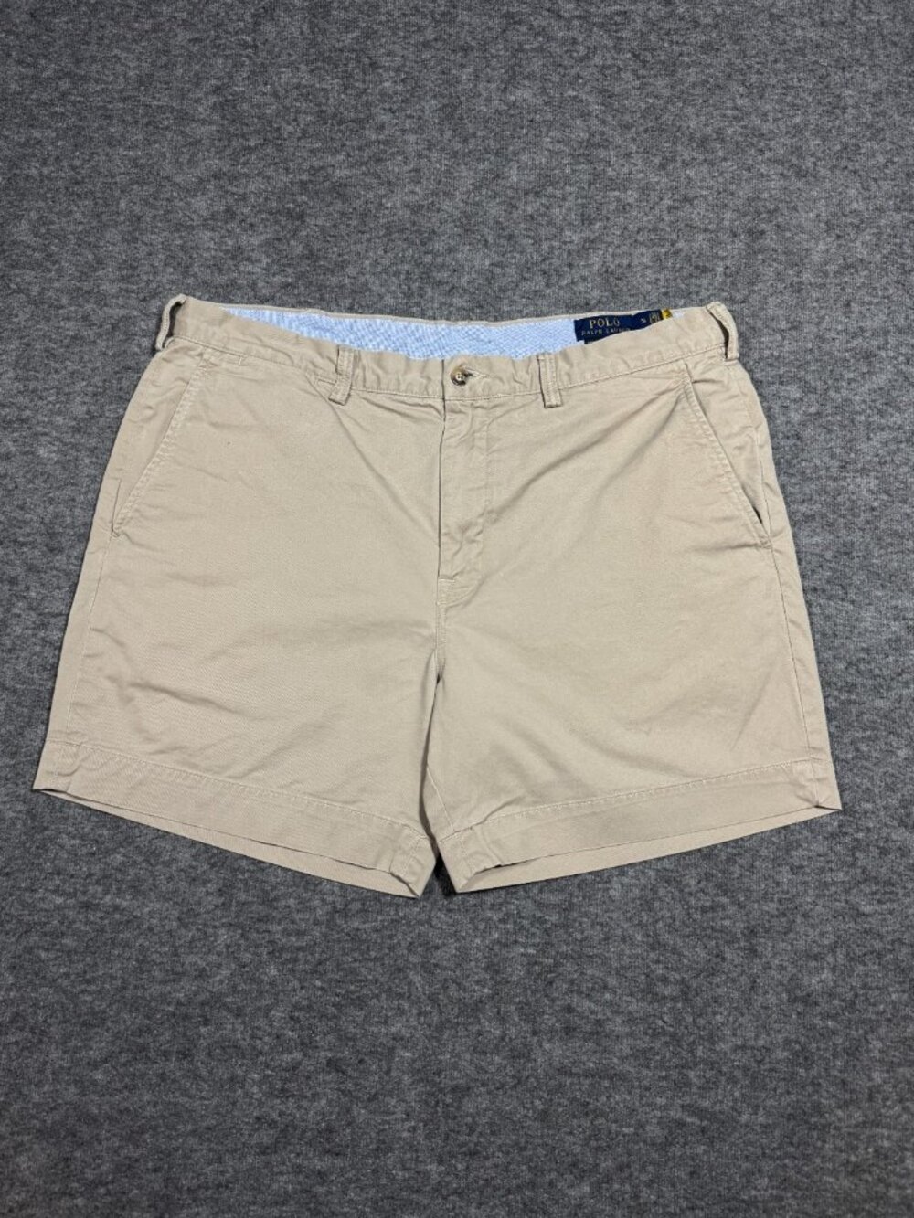 Polo Ralph Lauren Shorts Chino Mens Cotton Size 36 Preppy Casual 7.0 Oz Twill